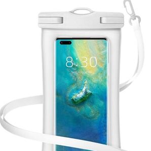 スマホケース IPX8完全防水 タッチ可/顔認証 防水カバー 首かけ 防水携帯ケース