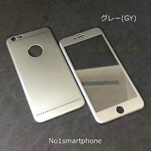 売れてます!!◆iPhone6sPlus / iPhone6Plus 用の全面保護軽量チタニウム合金カバーGY(送料無料)