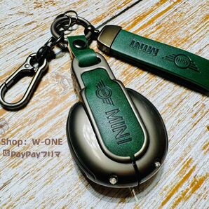 MINI用 ミニ Fシリーズ F54 F55 F56 F60 クーパー クーパーS 革キーケース取り付け簡単 高級感UP