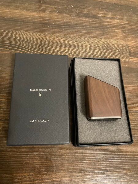 M.scoop Mobile catcher スマホ置き ウォルナット