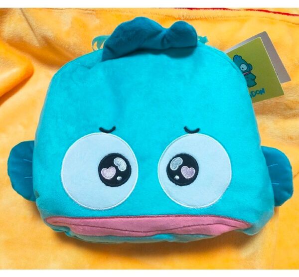 タイトー限定 ハンギョドン プラチナムザッカ巾着付ブランケット