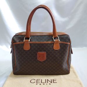 CELINE マカダム柄 ハンドバッグ