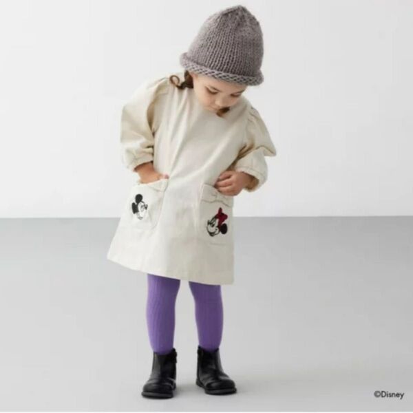 petit main Disney ミッキーミニーデニムOP ナルミヤオンライン ワンピース・ドレス 90