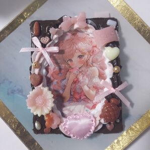 ホイップデコ トレカケース 茶色 ピンク