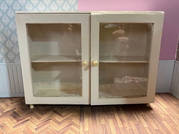 ハンドメイド ミニチュア家具 棚 キャビネット