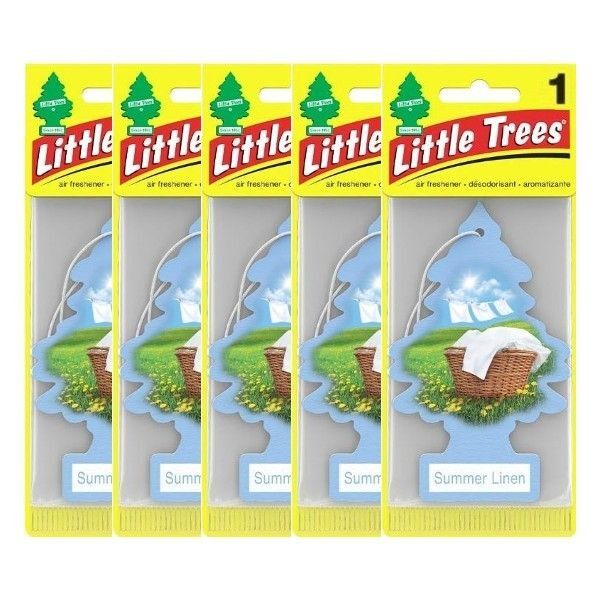Little Trees リトルツリー エアフレッシュナーサマーリネン 5枚セット NEWパッケージ