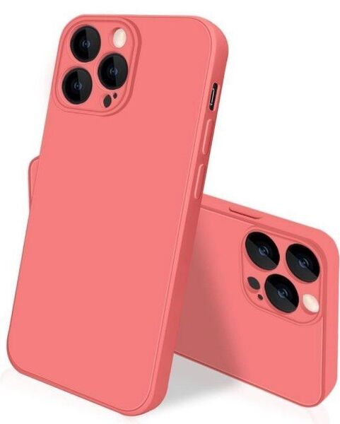 iPhone 14 pro ケース シリコン 耐衝撃 薄型 レッド 赤