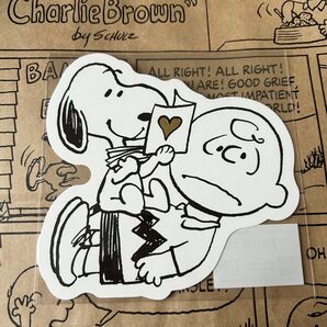 スヌーピーミュージアム バレンタイン限定 ダイカットポストカード チャーリーブラウン スヌーピー