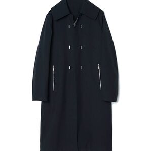IRENISA Large Collar ZIP Coat(Black)