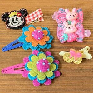 ヘアピン&ヘアクリップ6点 お子様向き