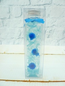 * great special price price cut! last 1 piece! herbarium clear case entering centimeter Nico u3 wheel hand made angle bin 150ml blue flower gift .*