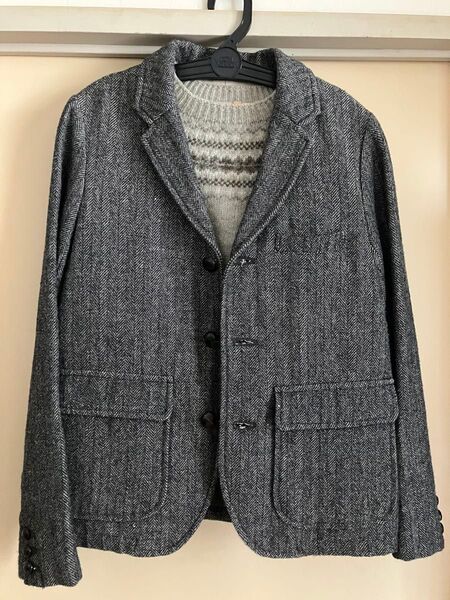 nest Robe リネンツイードヘリンボーンジャケット