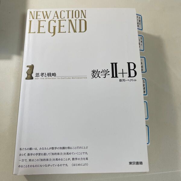 NEW ACTION LEGEND数学2+B 思考と戦略 数列ベクトル(解答編付き)