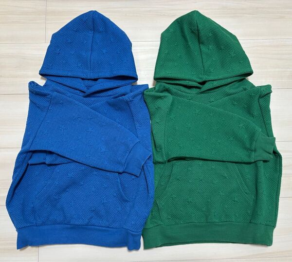 GU KIDS 子供服 パーカー 2着セット 色違い サイズ120