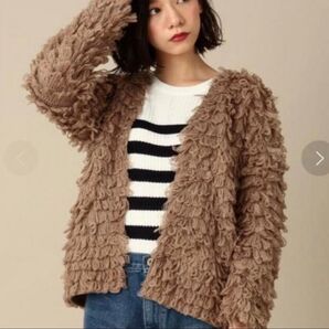 ANOTHER EDITION ループノーカラーカーディガン