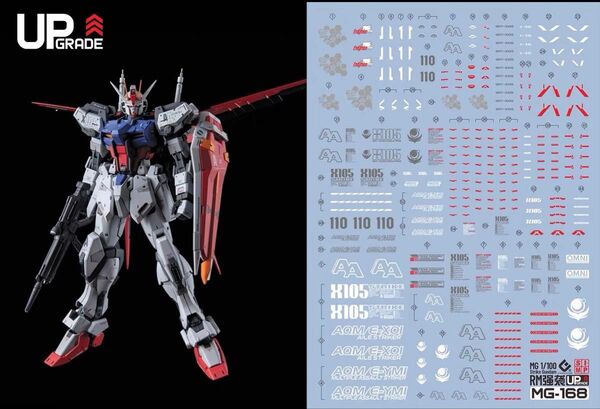 MG 1/100 エールストライクガンダム用水転写式デカール
