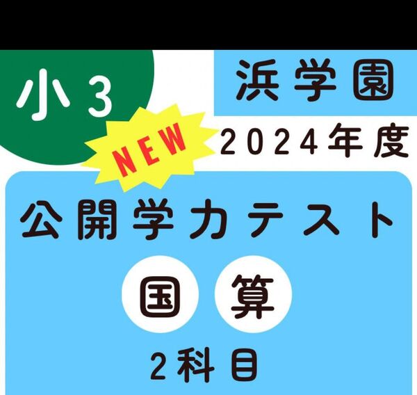 浜学園 小3 最新版 2024年 公開学力テスト
