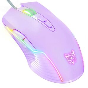 ゲーミングマウス パープル 光るマウス オニクマ onikuma