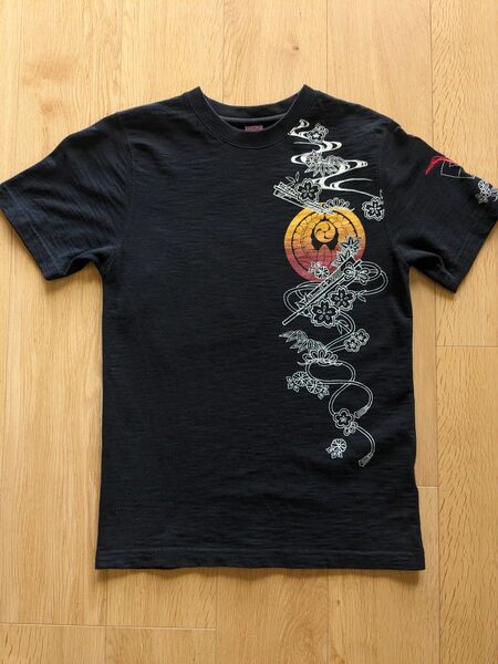 CROPPED HEADS クロップドヘッズ 半袖Tシャツ Sサイズ 鳳凰 家紋 鶴 和柄