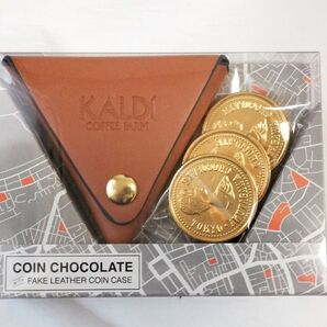 カルディ 三角コインケース コインケース バレンタイン キャメル