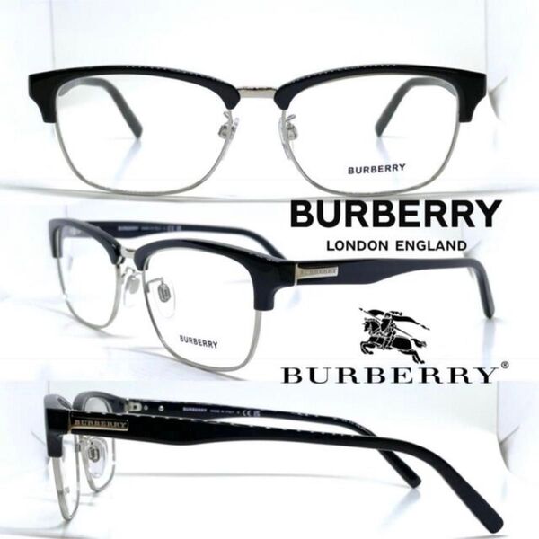 Burberry バーバリー フレーム BE2238D 3001 BK/シルバー B2238D メガネフレーム 眼鏡 メガネ
