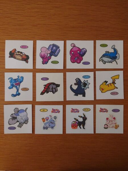 ポケモンパン⑬ ポケモンデコキャラシール 12枚 第一パン
