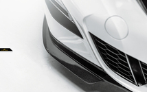 【FUTURE DESIGN】BMW 3シリーズ G20 G21 Mスポーツ フロントバンパー用リップスポイラー 本物Drycarbon ドライカーボン 艶あり黒 3点SET_画像2