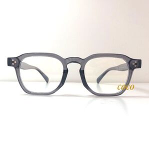 サングラス【新品】伊達メガネ スクエア 度なし オクタゴンスタイル C37