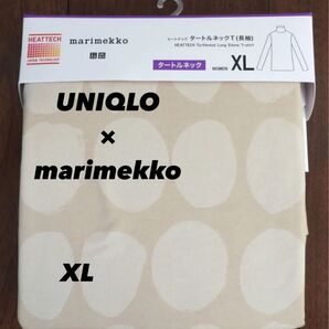 【新品未使用】UNIQLO×marimekko 2024 ヒートテックタートルネックT SIZE:XL