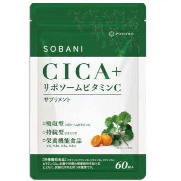 CICA シカ リポソーム ビタミンC 持続型 サプリ 30日分 60粒