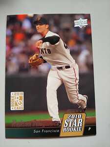 2010 Upperdeck Madison Bumgarner RC ルーキーカード
