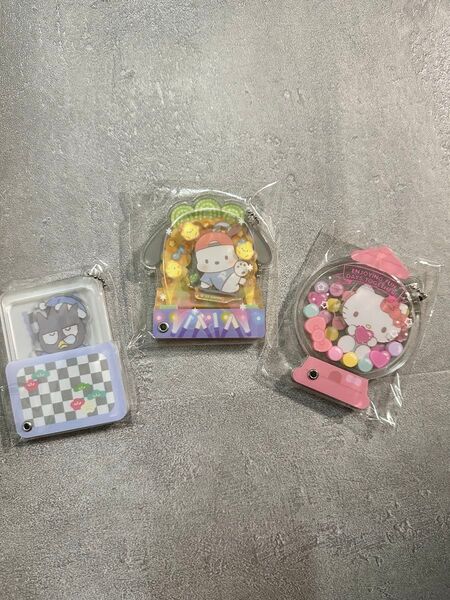 サンリオ カスタムアクリルチャーム ポチャッコ ハローキティ バッドばつ丸くん 3点セット