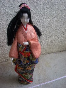* Japanese doll capital doll old fee manners and customs doll ornament objet d'art case less height approximately 42cm interior /417