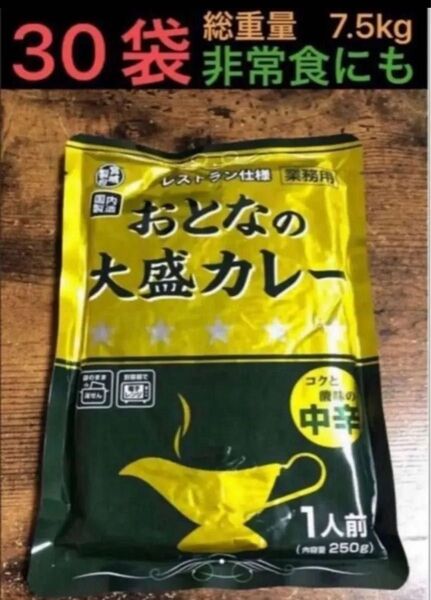 レストラン仕様 レトルトカレー おとなの大盛カレー 30食