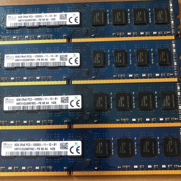 SK Hynix DDR3-1600 デスクトップ用メモリ8Gx4