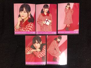 乃木坂46 2019 Valentine 山下美月 個別 生写真 5種 コンプ バレンタイン