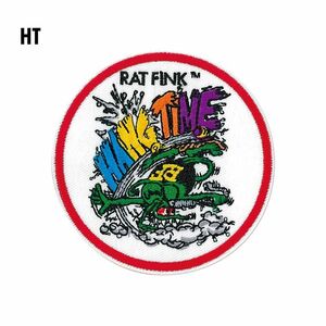 Rat Fink エンブロイダリー パッチ [RPF006]　HANG TIME(HT)