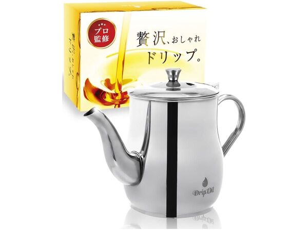 オイルポット メッシュフィルター付き 650ml ステンレス
