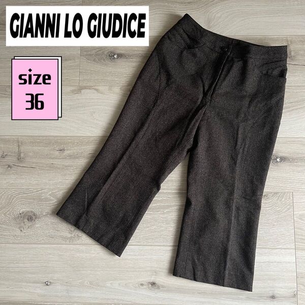 GIANNI LO GIUDICE チェック バミューダパンツ ハーフパンツ レディース パンツ 膝丈