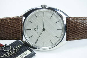 ☆☆☆ デットストック　1970年代スイス高級名機 薄型　MILUS　ミリス　手巻紳士腕時計 可なり珍稀 未使用品