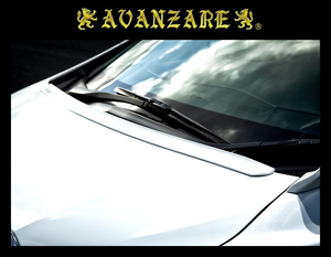 AVANZARE☆30系アルファード 後期☆ボンネットスポイラー エアロ (PVC製)