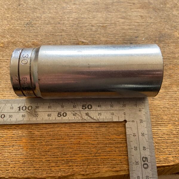 KTC B4L-30W サイズ30mm 12.7sq.十二角ディープソケット 工具 京都機械工具 中古品