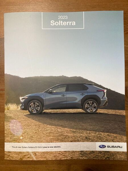 スバル ソルテラ2023 日本未入荷 北米限定カタログ usdm 車 電気自動車 Subaru アメリカスバル 説明書