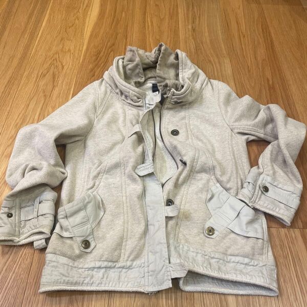 qualiteブルゾンジャケットスウェット薄手 春 美品