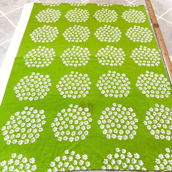 マリメッコ ハギレ 生地 ファブリック プケッティ きみどり marimekko