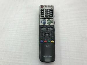 SHARP テレビ リモコン GA814WJSA 中古品3645