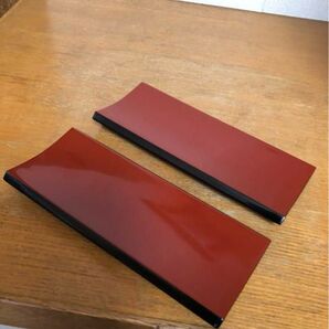 秋田 川連漆器 トレイ2枚 未使用品