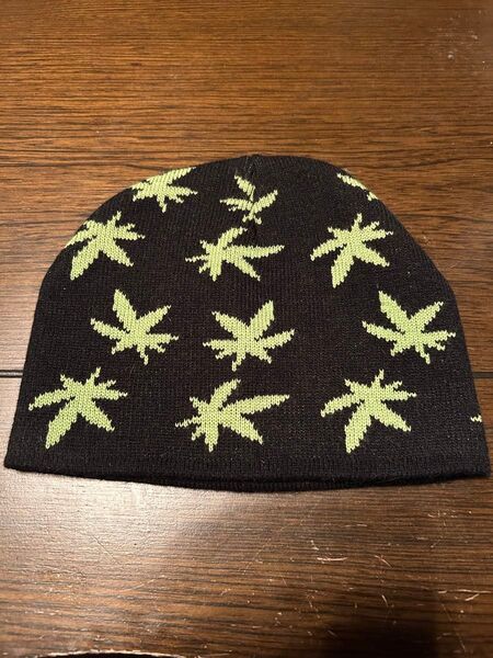 ロビンルース大麻柄ニットキャップユニセックス未使用品