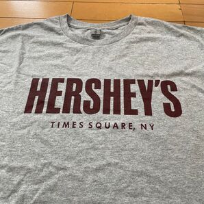 ニューヨーク HERSHEY'S タイムズスクエア 限定 Tシャツ XL 新品未使用 ヴィンテージ 霜降りグレー ハーシーズ