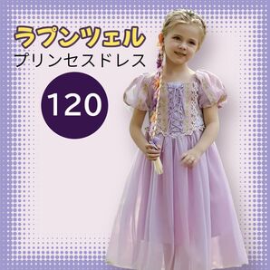 匿名配送【新品】サイズ120ラプンツェルドレスなりきりコスチューム